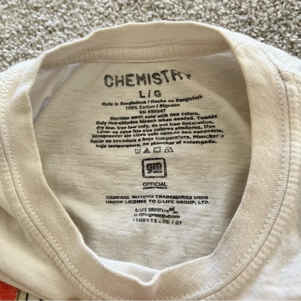 Vintage Chemistry Chevy Corvette Classics Graphic GM Original Tee 100% Cotton - Picture 3 of 5
